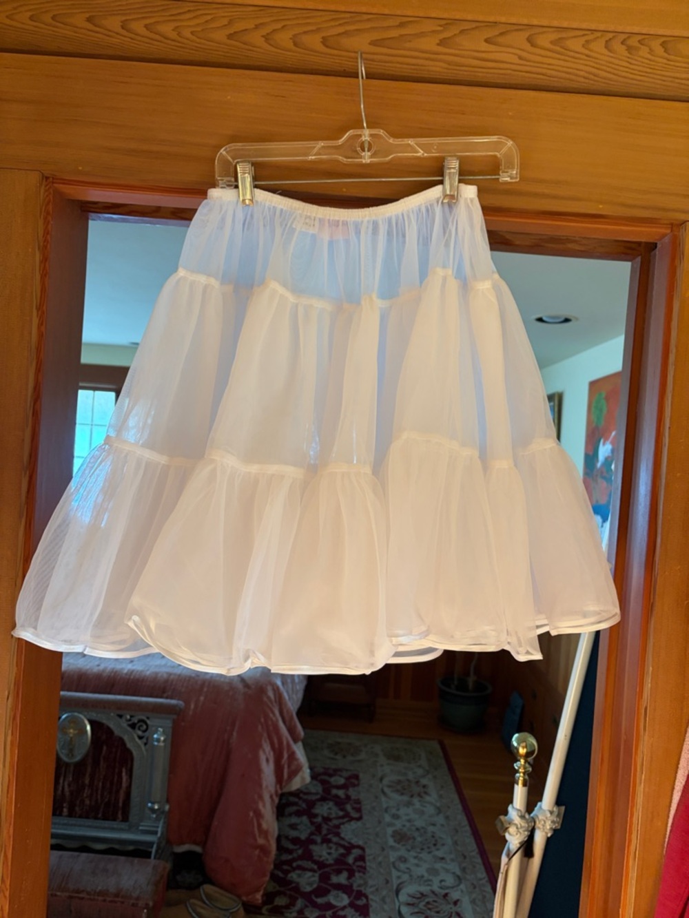 White Tiered Tulle Petticoat - Women's